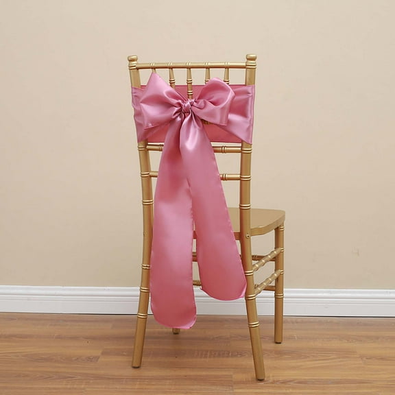 Satin Chair Sash with Tablecloth Strip for Wedding Events Banquet Party Celebration, Reusable Satin Bow Ribbon for Restaurant Ceremony Decor and DIY Event Styling