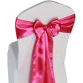 thumbnail image 1 of Satin Chair Sashes Ties - 12 pcs Wedding Banquet Party Event Decoration Chair Bows, 1 of 9