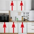 thumbnail image 1 of Satin Christmas Cabinet Door Bow with Powerful Adhesive Backing, Elegant Red Ribbon Perfect for Decorating Furniture, Cabinet Fronts, and Gift Packages as a Festive Holiday Accent, 1.57in, Red, 1 of 5