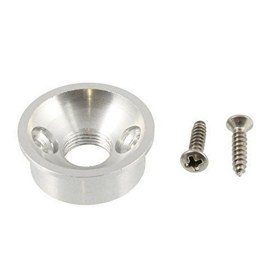 Satin Chrome Anodized Electrosocket Jack Plate for Telecaster Guitar