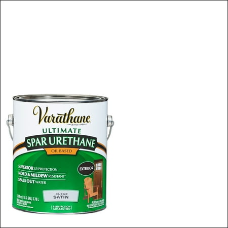 2 Pack, Satin Clear, Varathane Exterior Wood Ultimate Spar Urethane Oil-Based-9331, Gallon