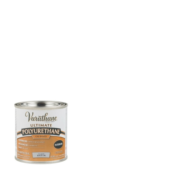 4 Pack, Satin Clear, Varathane Ultimate Polyurethane Oil-Based-9161H, Half Pint