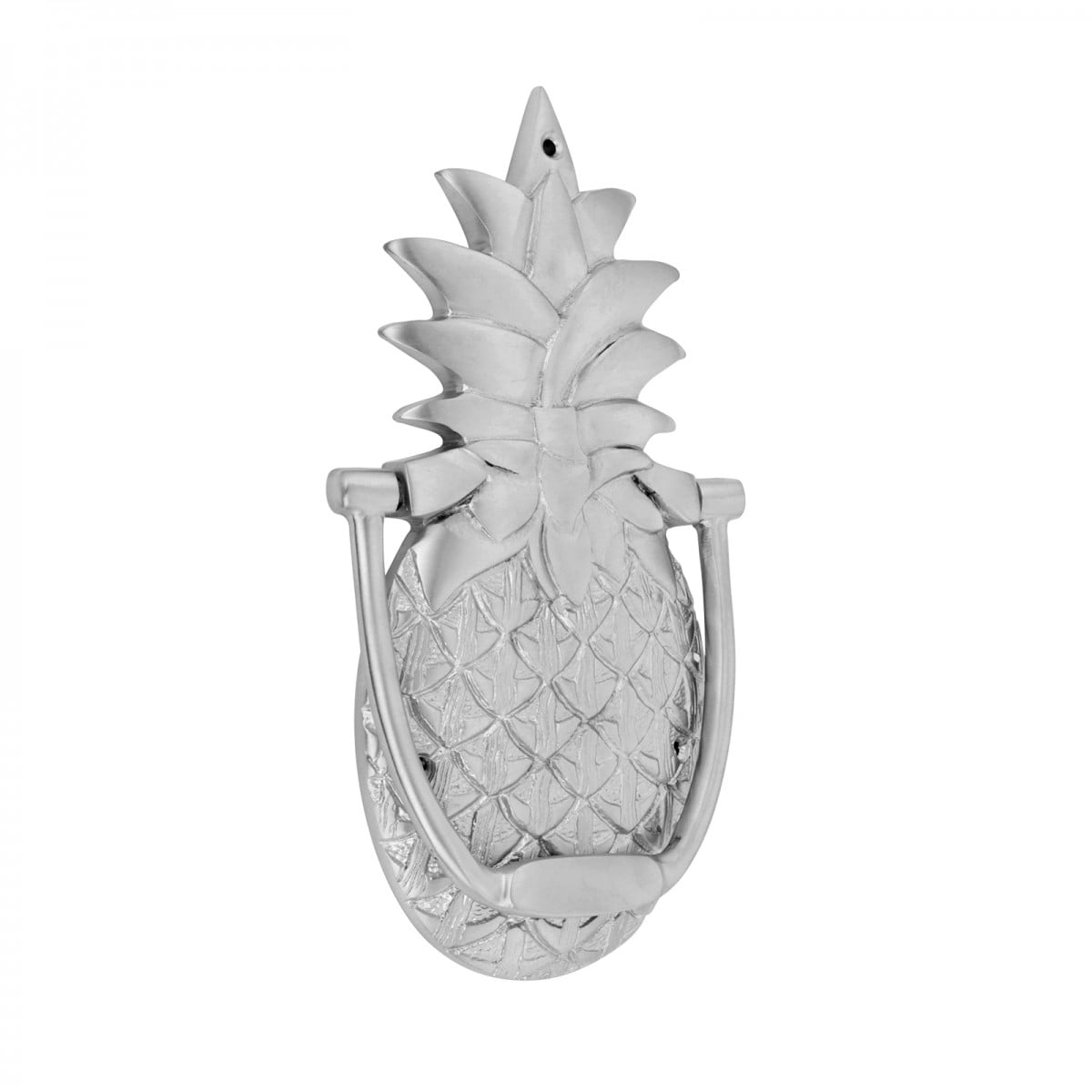 Satin Color Pineapple Shaped Door Knocker 8 in. H Solid Brass Vintage