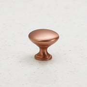 HAMILTON BOWES Satin Copper Cabinet Hardware 1-1/4? Round Mushroom Modern Basic Knob