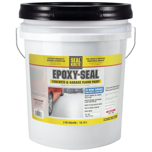 Satin Deep Tint Base, SealKrete EpoxySeal Concrete and Garage Floor