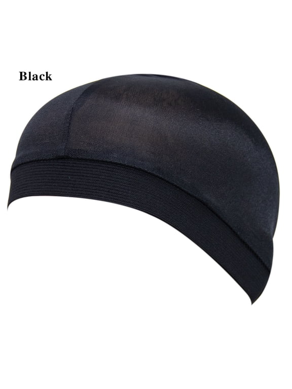 Satin Dome Cap for Men - Wave Hat, Sleep Cap, Hair Protection Cap, Stretchy Round Cap in Multiple Colors