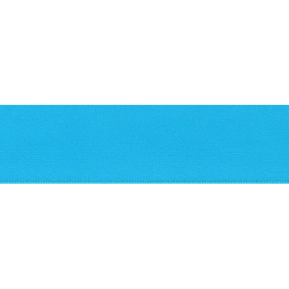 Satin Double Face 3/8"X10yd-Island Blue