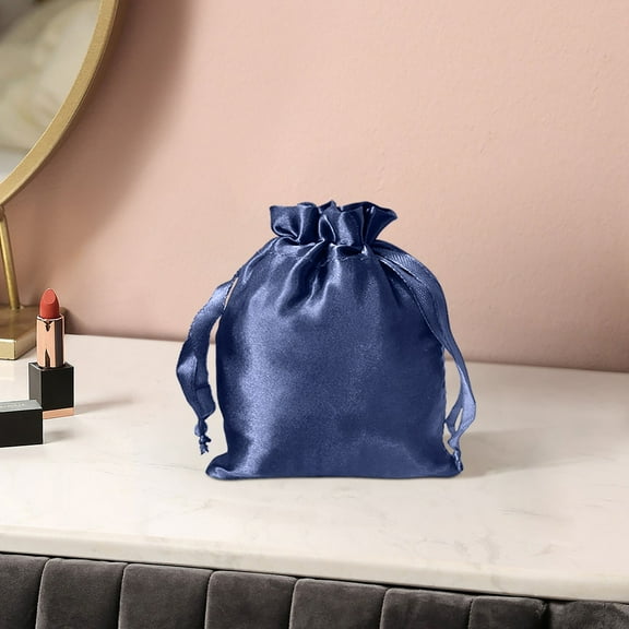 Satin Drawstring Pouch for Jewelry&Cosmetics Storage-Smooth & Soft Feel Lightweight Fabric Gift Bags for Wedding Favors,Bridal Shower,Christmas,Valentine's Day,Birthday Accessories and Candy Holder