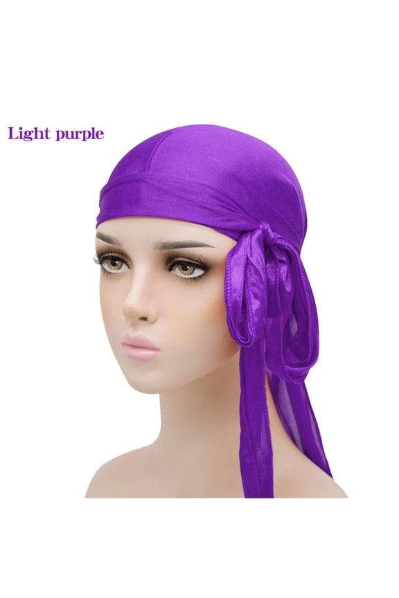 Satin Durag Headwear For Men And Women Comfortable Breathable Doo Rag