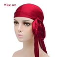 thumbnail image 1 of Satin Durag for Men Women 2 Pack Silk Do Rag Headwear Smooth Comfortable Breathable Hair Accessory, 1 of 1