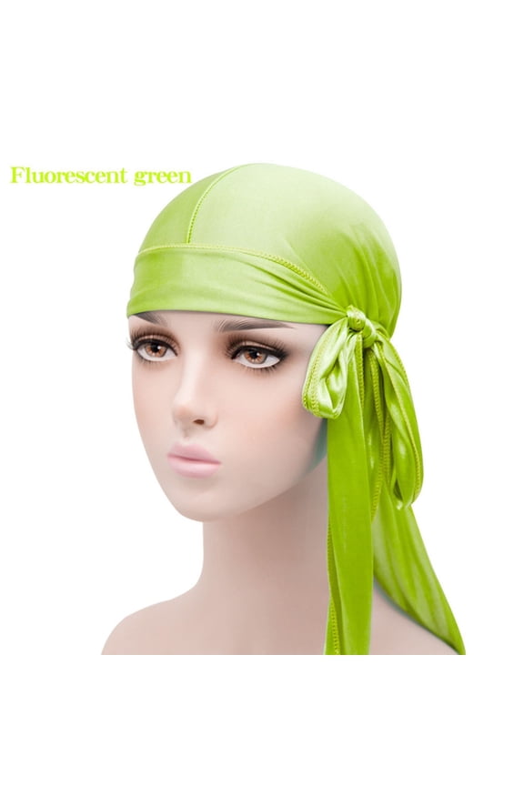 Satin Durag for Men Women 2 Pack Silk Do Rag Headwear Smooth Comfortable Breathable Hair Accessory