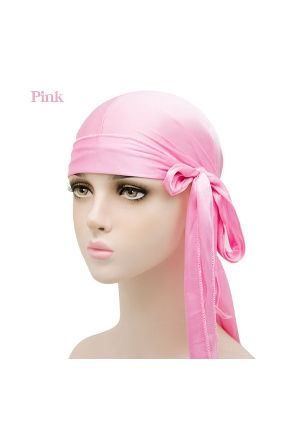 Satin Durag for Men Women 2 Pack Silk Do Rag Headwear Smooth Comfortable Breathable Hair