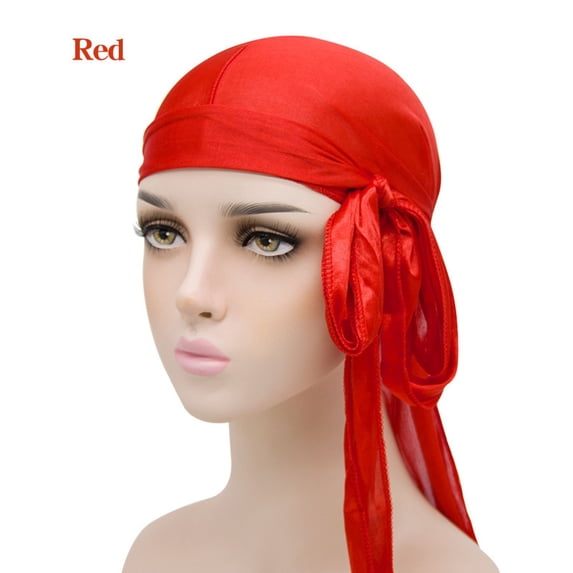 Satin Durag for Men Women 2 Pack Silk Do Rag Headwear Smooth Comfortable Stylish Accessory
