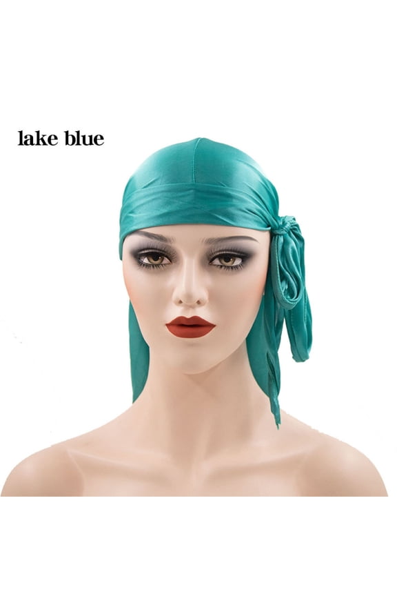 Satin Durag for Men Women 2 Pack Silk Do Rag Headwear Smooth Comfortable Stylish Accessory
