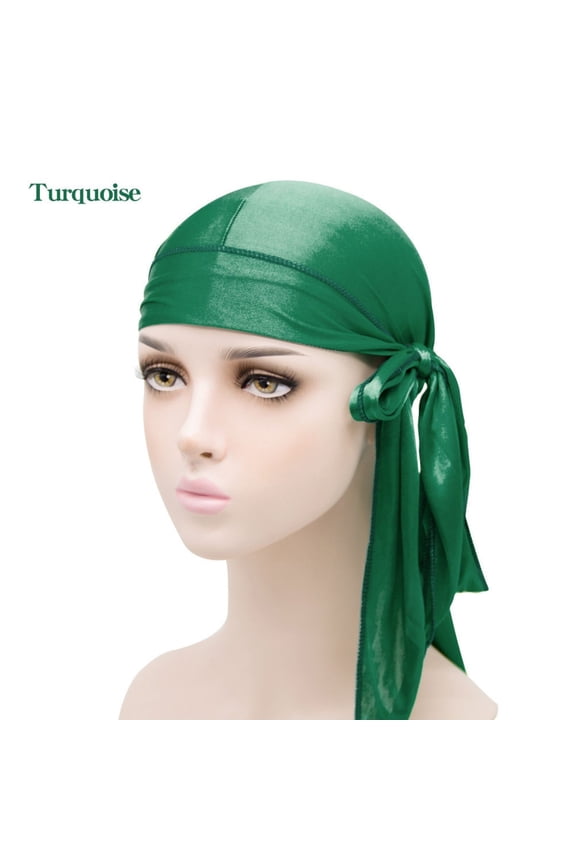 Durag for Men Women 2 Pack Silk Do Rag Headwrap Headscarf Bandana Hair Accessory