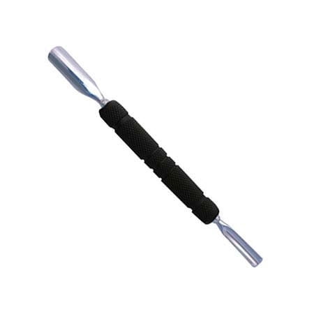 Satin Edge 5-1/2" Rubber Grip Double-Ended Cuticle Pusher