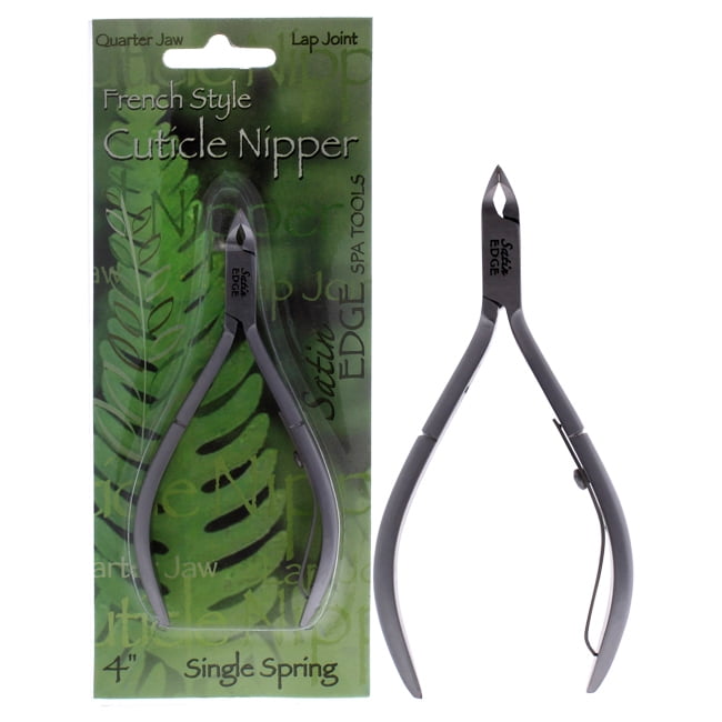 Satin Edge Cuticle Nipper French Style Quarter Jaw 4 Inch
