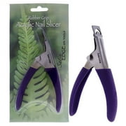 Satin Edge Rubber Grip Acrylic Nail Slicer, 1 Pc Nail Slicer