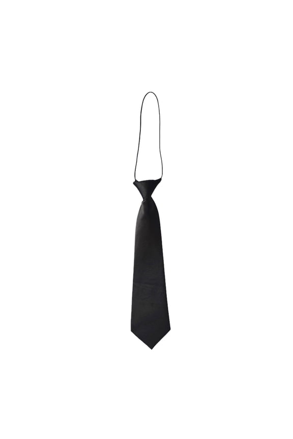 Satin Elastic Neck Tie For Wedding Prom christening Kids Children Ties New L6