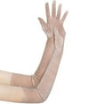 thumbnail image 1 of Satin Evening Gloves (Party Length Dress Gloves, Formalwear Accessory), Type A, 1920S Satin Long Length Gloves For Dance And Party.丝绒 Material, Elegant And Classic, Meiiso, 1 of 8