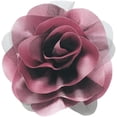 thumbnail image 1 of Satin Fabric Rose Flower Brooch for Women 5.5in Oversized Camellia Corsage Elegant Floral Boutonniere for Wedding Party Dance Banquet Ceremony Dress Accessory Handmade Jewelry, 1 of 12