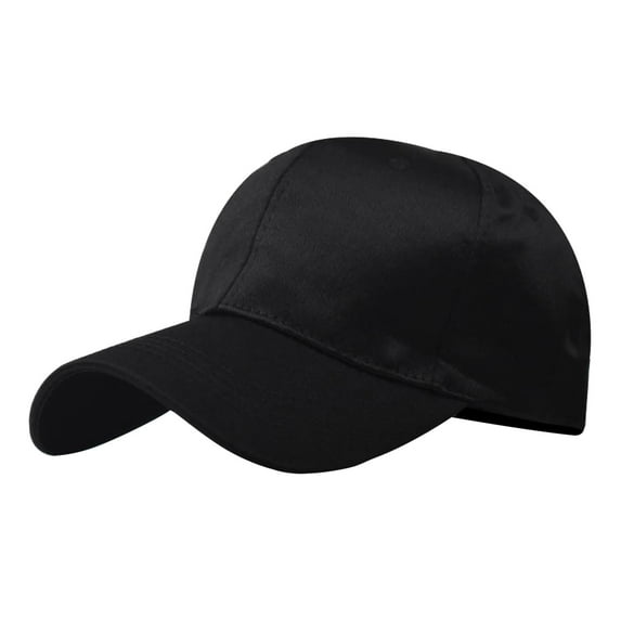Satin Finish Baseball Cap Unisex Adjustable Casual Summer Hat