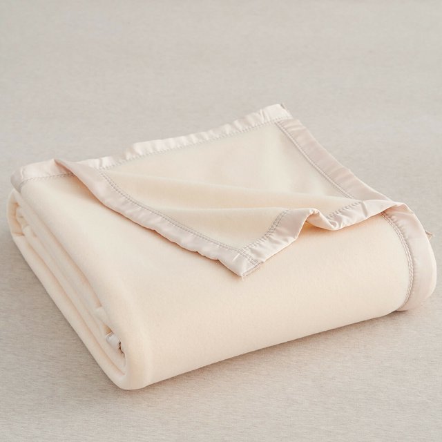 Satin Fleece Blanket Micro Flannel YearRound Bed Blanket with Satin