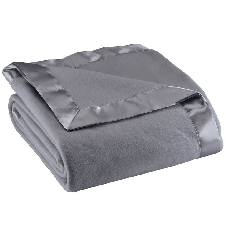 2 Dark Silver Satin Blanket Binding 25 YD, Dove Originals Trims