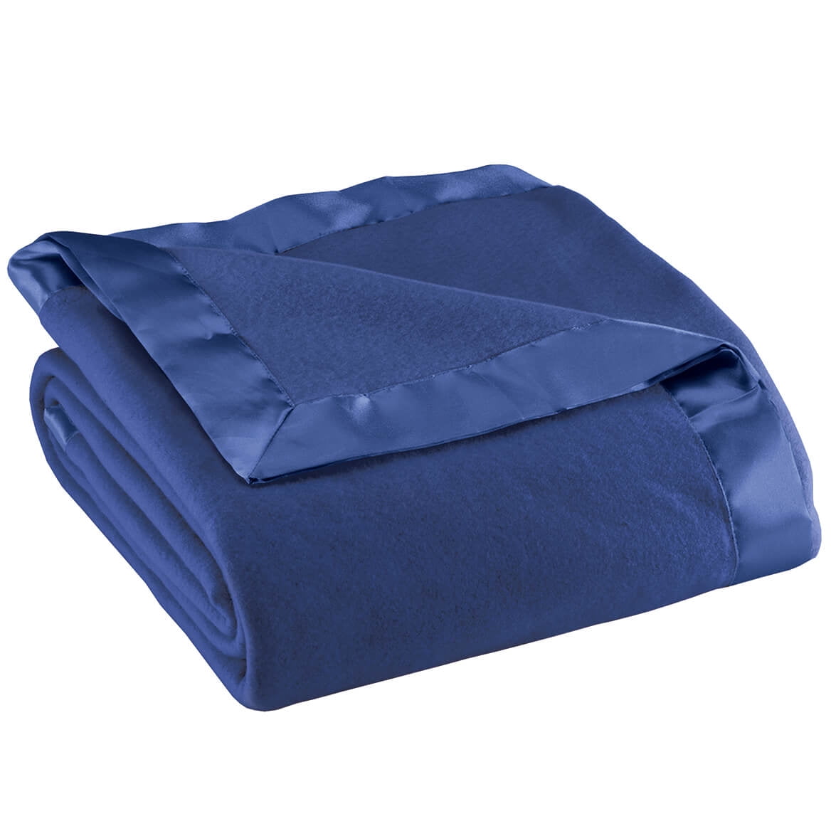 Twin Gray Satin Fleece Travel Blanket with Satin Edges