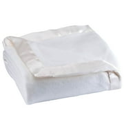 OakRidge Fleece Blanket with Luxurious Satin Binding Edges, Lightweight & Machine Washable | Off White, King