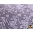 thumbnail image 1 of Satin Floral Jacquard Fabric LILAC / 58" Wide / Sold by the yard, 1 of 1