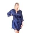 thumbnail image 1 of Satin Floral Lace Robe, 1 of 2