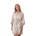 thumbnail image 1 of Satin Floral Lace Robe, 1 of 1