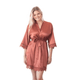thumbnail image 1 of Satin Floral Lace Robe, 1 of 1