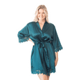 thumbnail image 1 of Satin Floral Lace Robe, 1 of 1
