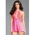 thumbnail image 1 of Satin Front Keyhole Babydoll, 1 of 2