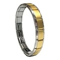 thumbnail image 1 of Satin Gold, 9mm Type Italian Modular Charm Bracelet for Women or Men - Stainless Steel - 23 Std. Link Size - SB-006, 1 of 5