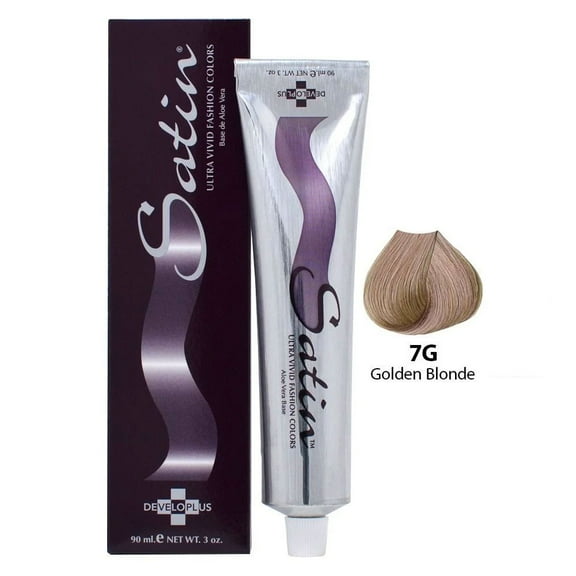 Satin Golden Blonde Hair Color 7G 3 Oz