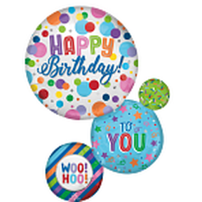 LRG SHP XL STN HAPPY BIRTHDAY ORBS