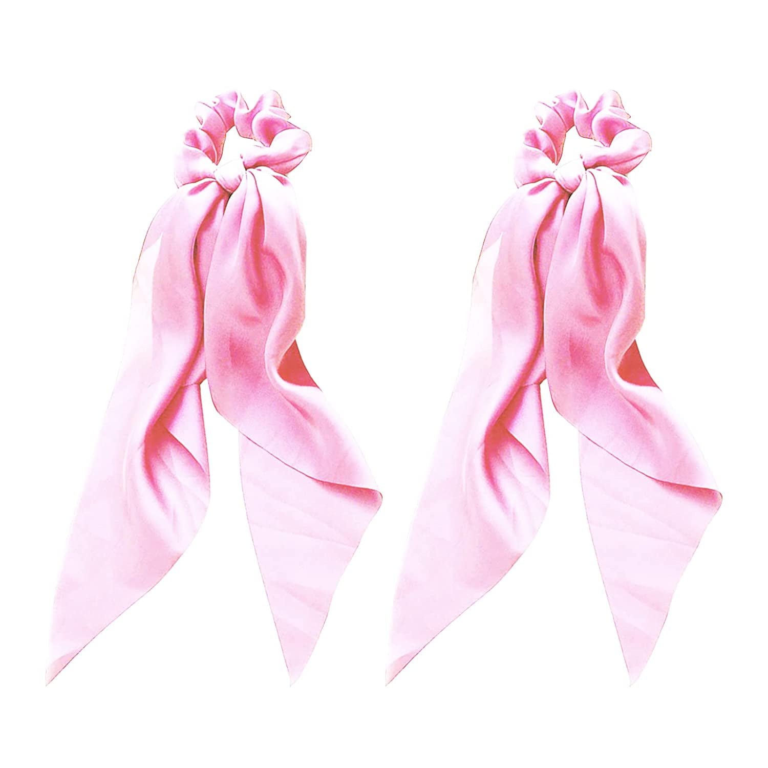 人気 ★EMIS★SATIN RIBBON SCRUNCHIE Satin Hair Scrunchies Elastic Knotted Bow Ponytails Soft