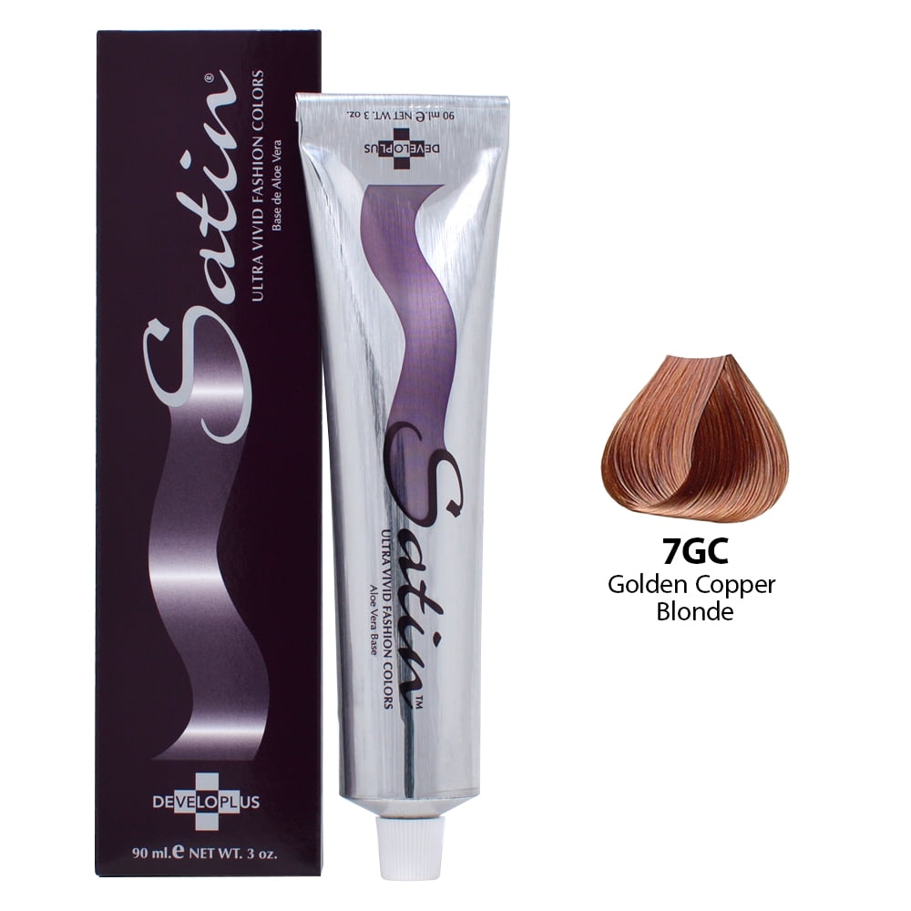 Satin Haircolor 7GC Gloden Copper Blonde - Walmart.com