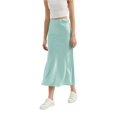 thumbnail image 1 of Satin High Waist Maxi Skirt, 1 of 5