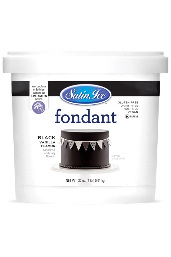 Fondant, Black, 2 Pound