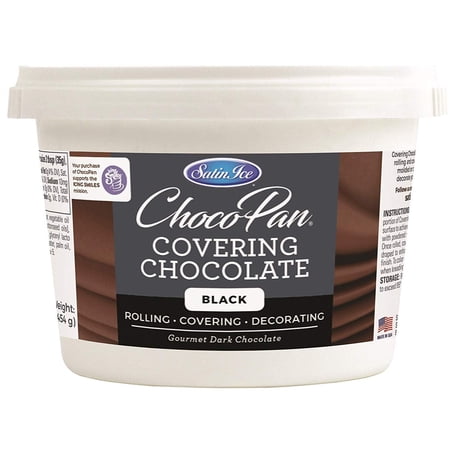 Satin Ice ChocoPan Black Covering Chocolate, 1 Pound