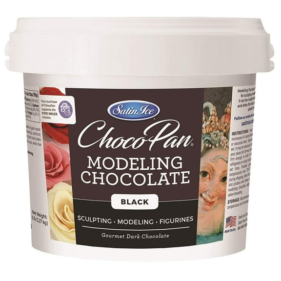 Satin Ice ChocoPan Black Modeling Chocolate, 5 Pounds
