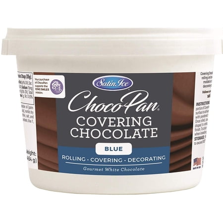 Satin Ice ChocoPan Blue Covering Chocolate, 1 Pound