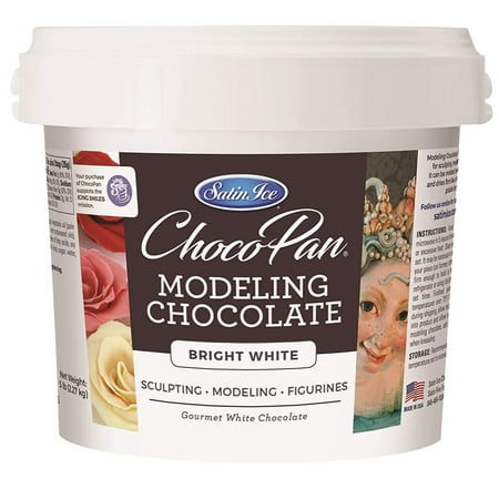 Satin Ice ChocoPan Bright White Modeling Chocolate, 5 Pound