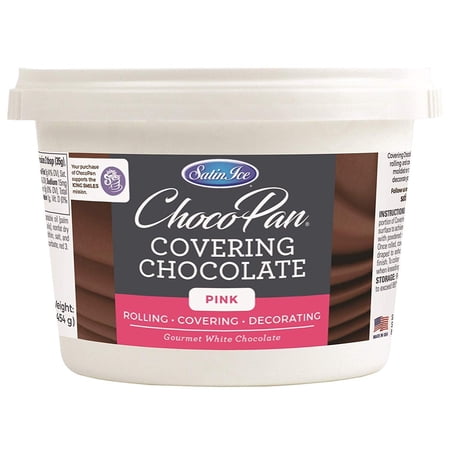 Satin Ice ChocoPan Pink Covering Chocolate, 1 Pound