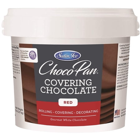 Satin Ice ChocoPan Red Covering Chocolate, 5 Pounds