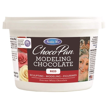 Satin Ice ChocoPan Red Modeling Chocolate, 1 Pound